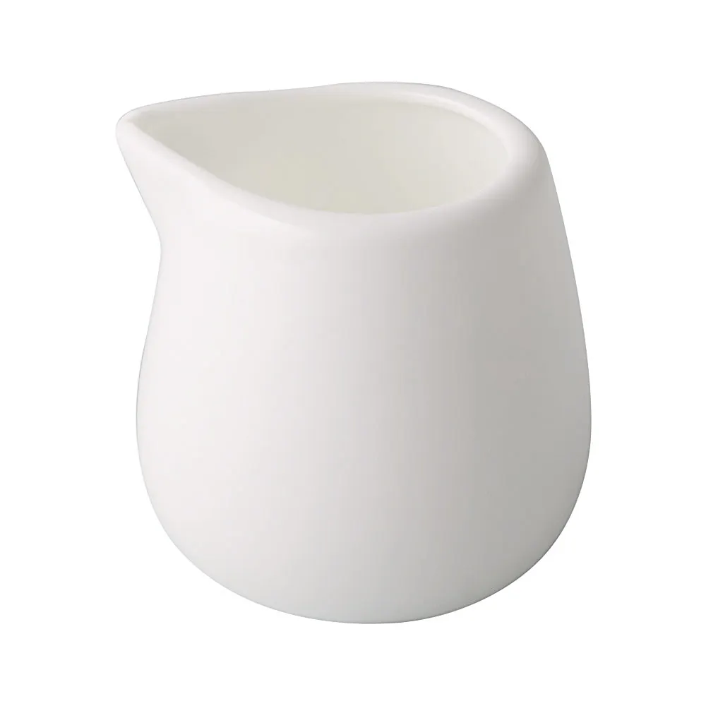 CAC China GDC-PC201 Canyon Creamer Pitcher, 1-1/2 oz White Porcelain, Dishwasher Safe - 1 Dozen