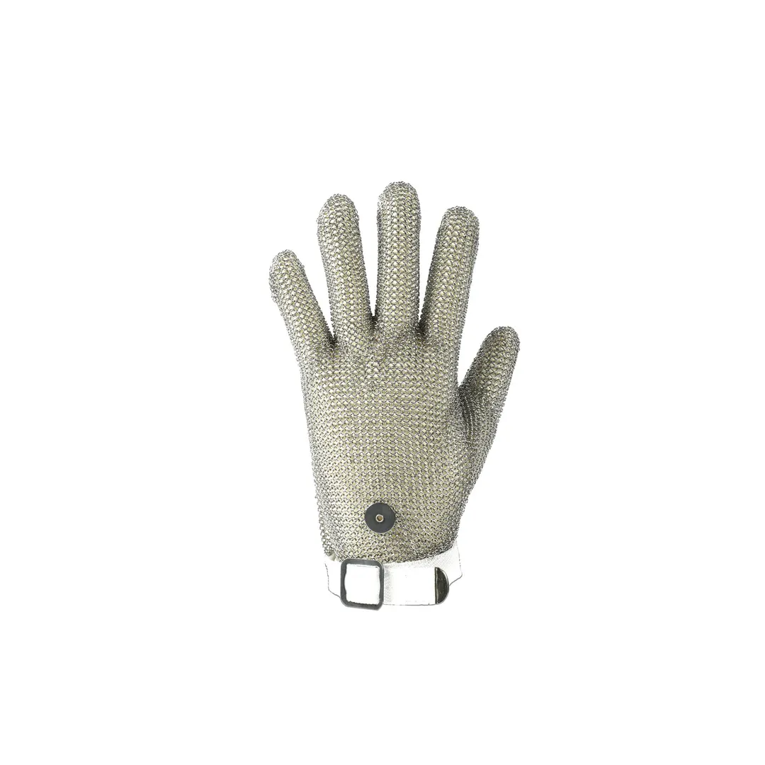 CAC China GLCR-9S Cut Resistant Glove, Small, Stainless Steel Mesh, Strap, ANSI A9 Protection