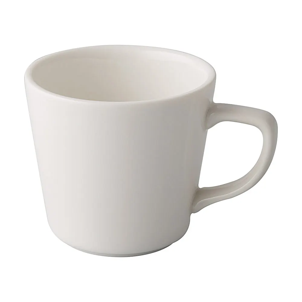 CAC China GW-1 Great Wall Cup, 7.5 oz (3.5" Dia x 3" H) White Porcelain, Microwave Safe - 1 Dozen