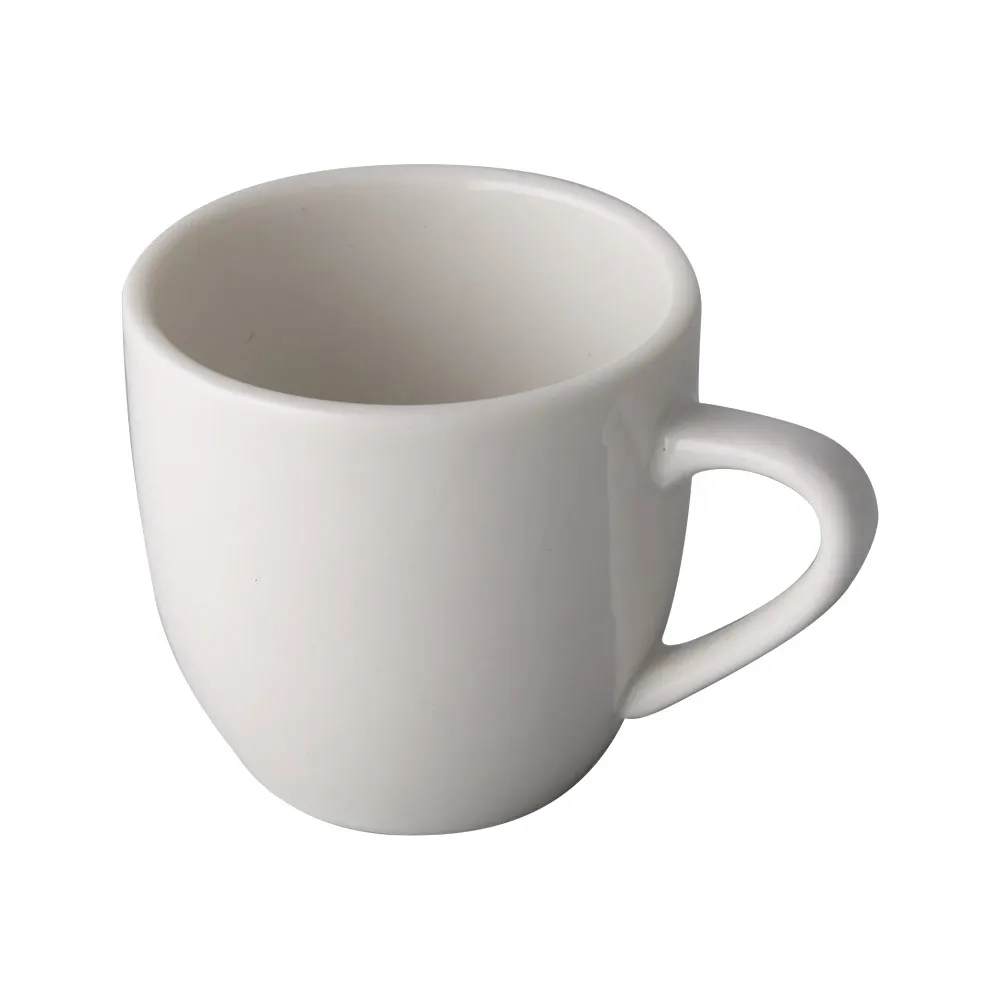 CAC China GW-35 Great Wall Cup, 3.5 oz, 2.5" Dia x 2.25" H, White Porcelain, Dishwasher Safe - 1 Dozen