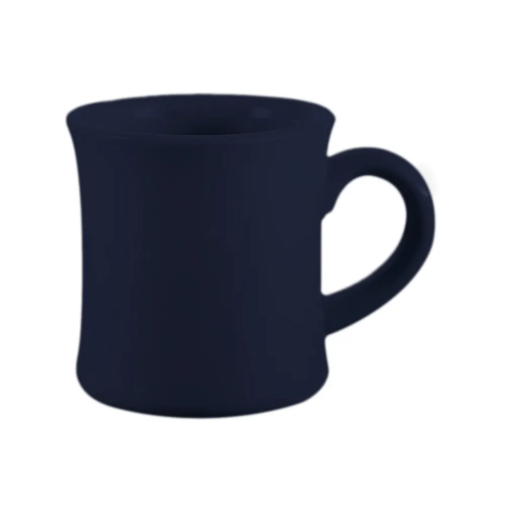 CAC China HAR-75-CBU - 7.5oz Mug, 3-1/4" Dia x 3⅞" H, Blue Ceramic, Dishwasher Safe - 1 Dozen