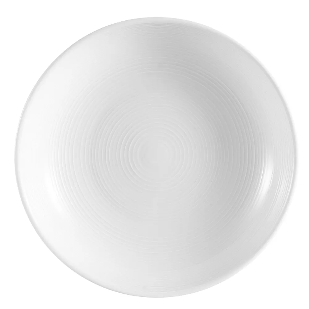 CAC China HMY-81 Pasta and Salad Bowl, 18 oz (8½" × 1½") Round White Porcelain, Oven Safe - 1 Dozen