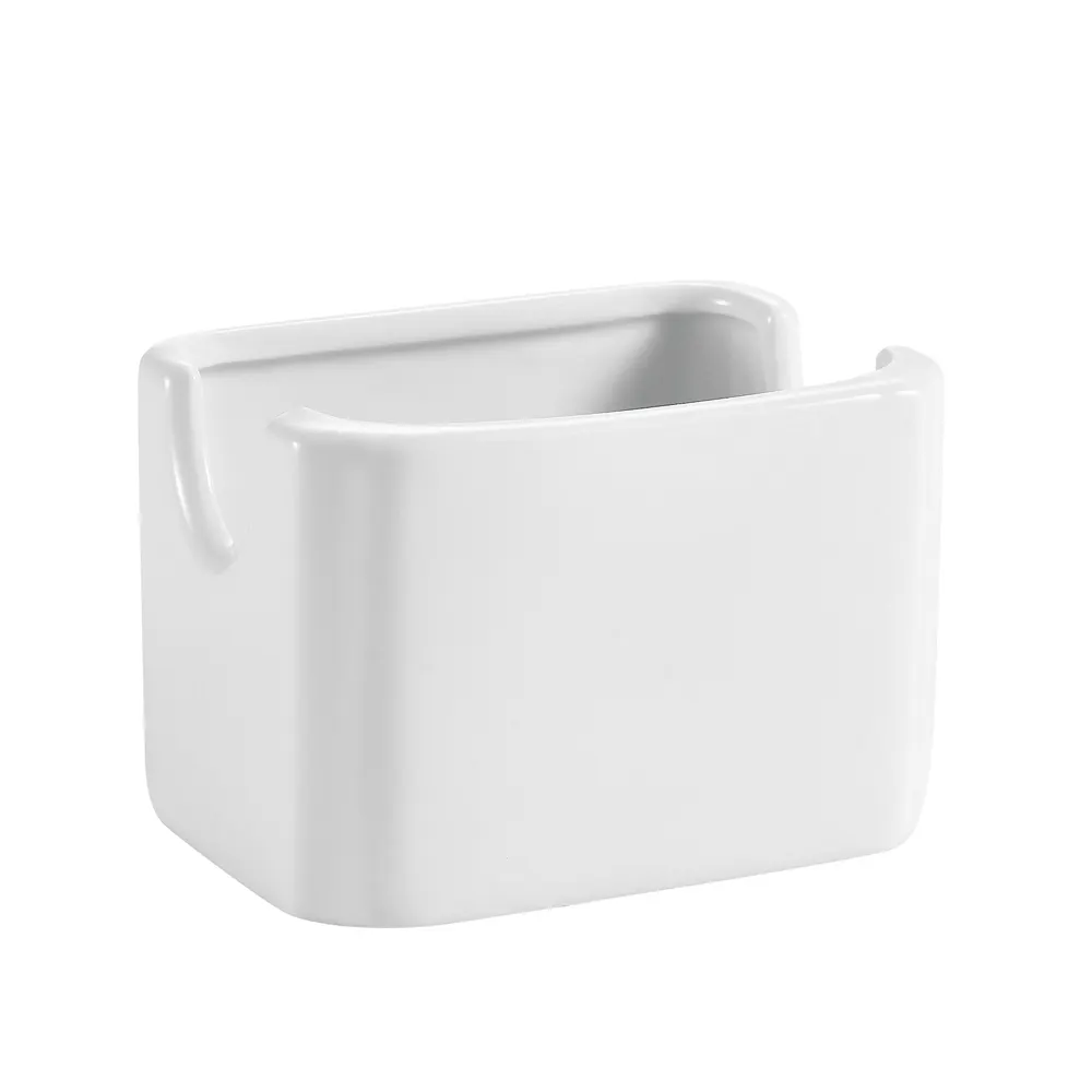 CAC China HSP-7-W Sugar Packet Holder 3-1/2"L x 2-3/4"W x 2-1/2"H Porcelain Super White - 1 Dozen