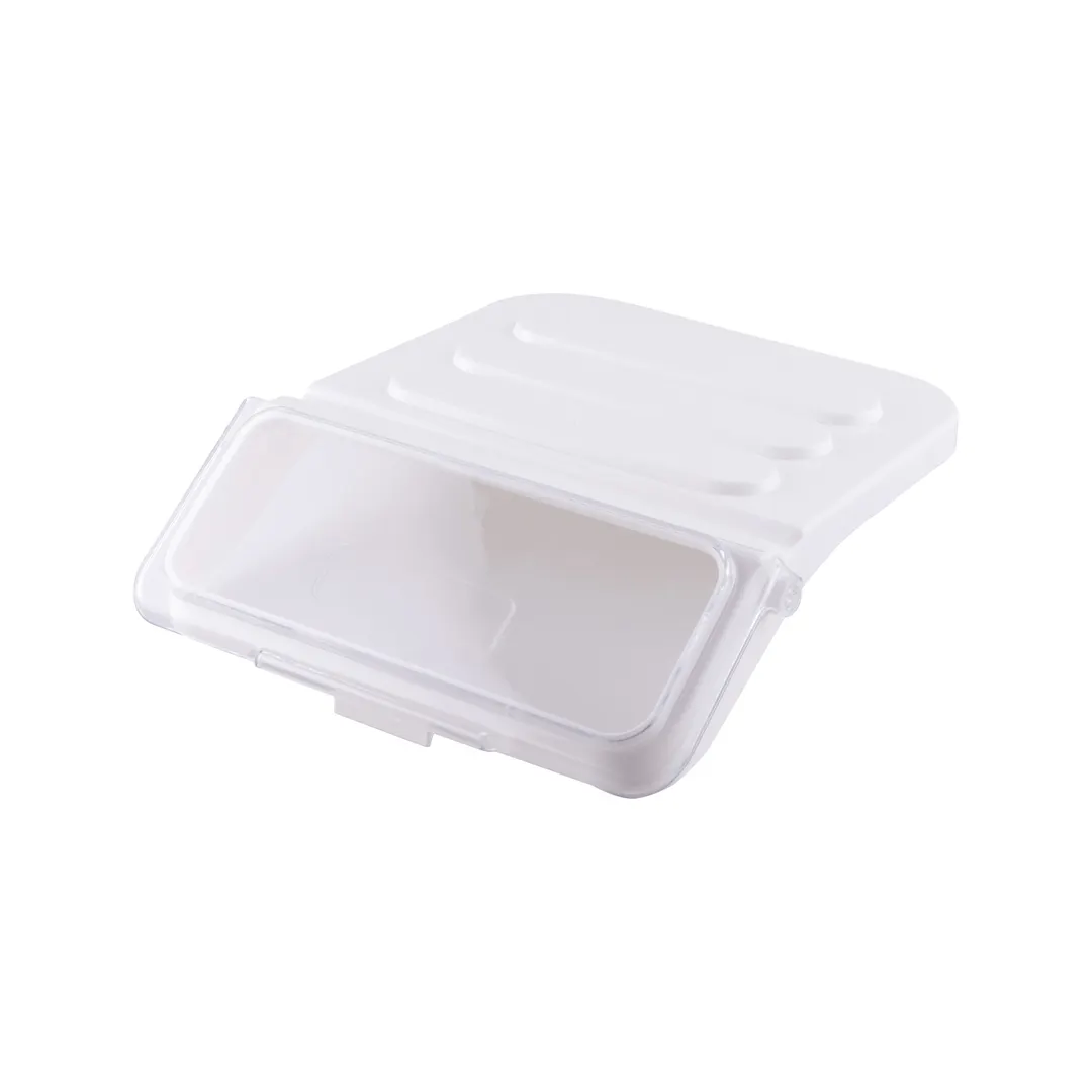 CAC China IBIN-3LD Clear Polypropylene Lid, for IBIN-3 Food Storage Container