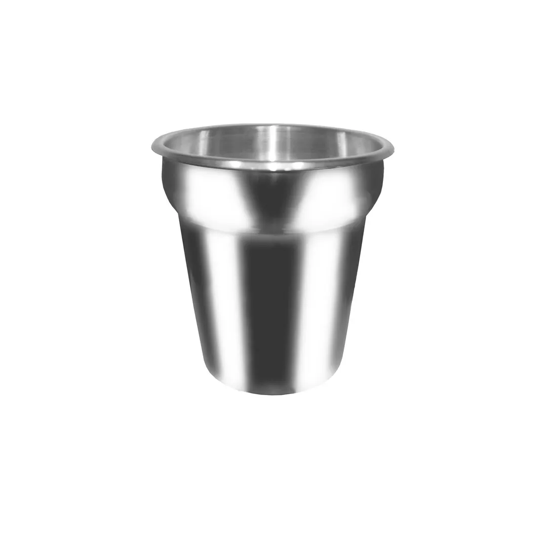 CAC China INSS-40F Vegetable Inset Pot - 4 Quart Stainless Steel Construction for Chafing Dishes