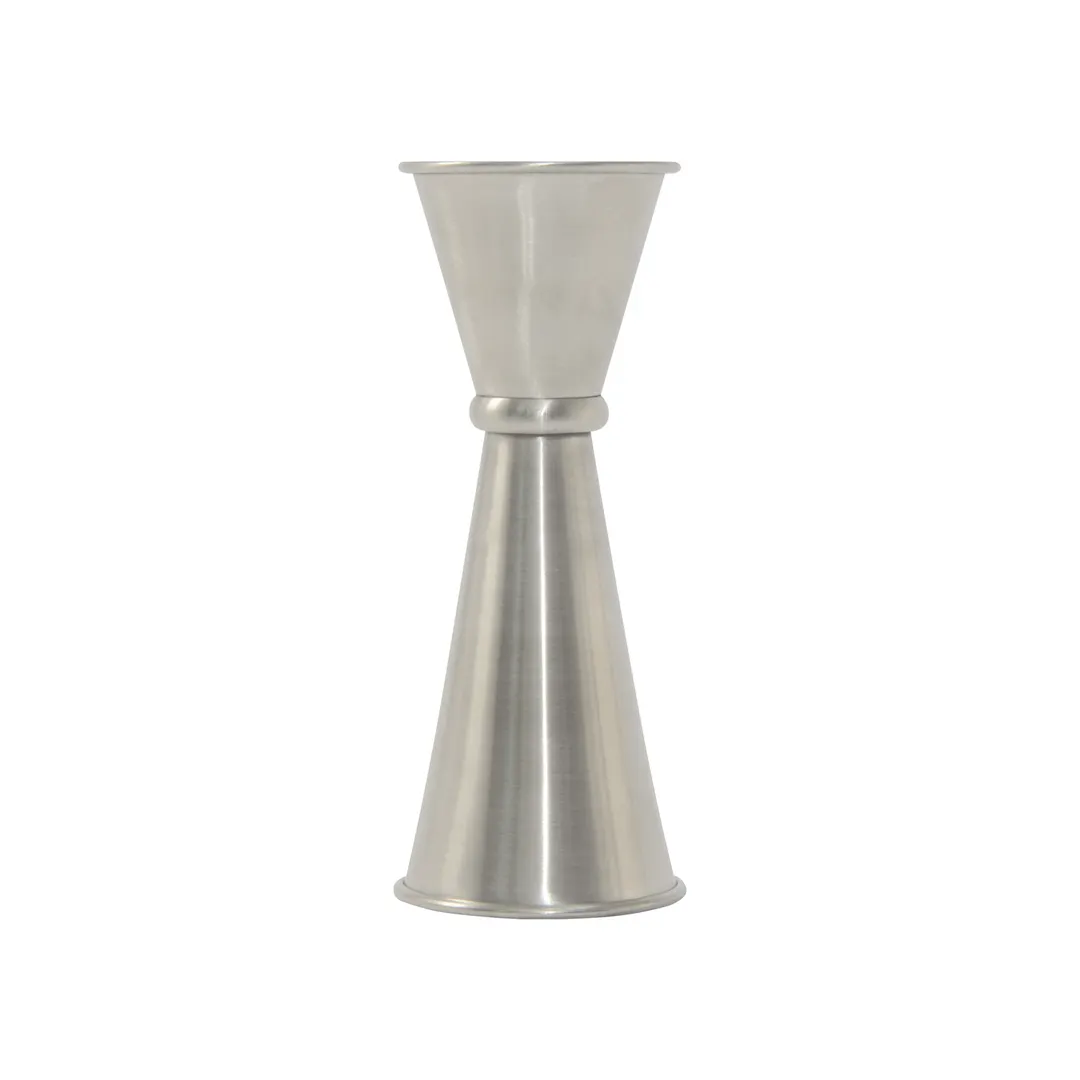 CAC China JGS1-1020 Japanese-Style Jigger, 1 oz. x 2 oz., Rolled Edge, Stainless Steel
