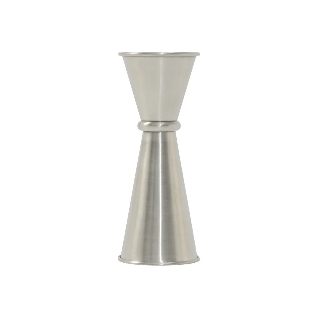 CAC China JGS1-1125 Japanese-Style Jigger, 1 oz. x 1-1/4 oz., Rolled Edge, Stainless Steel