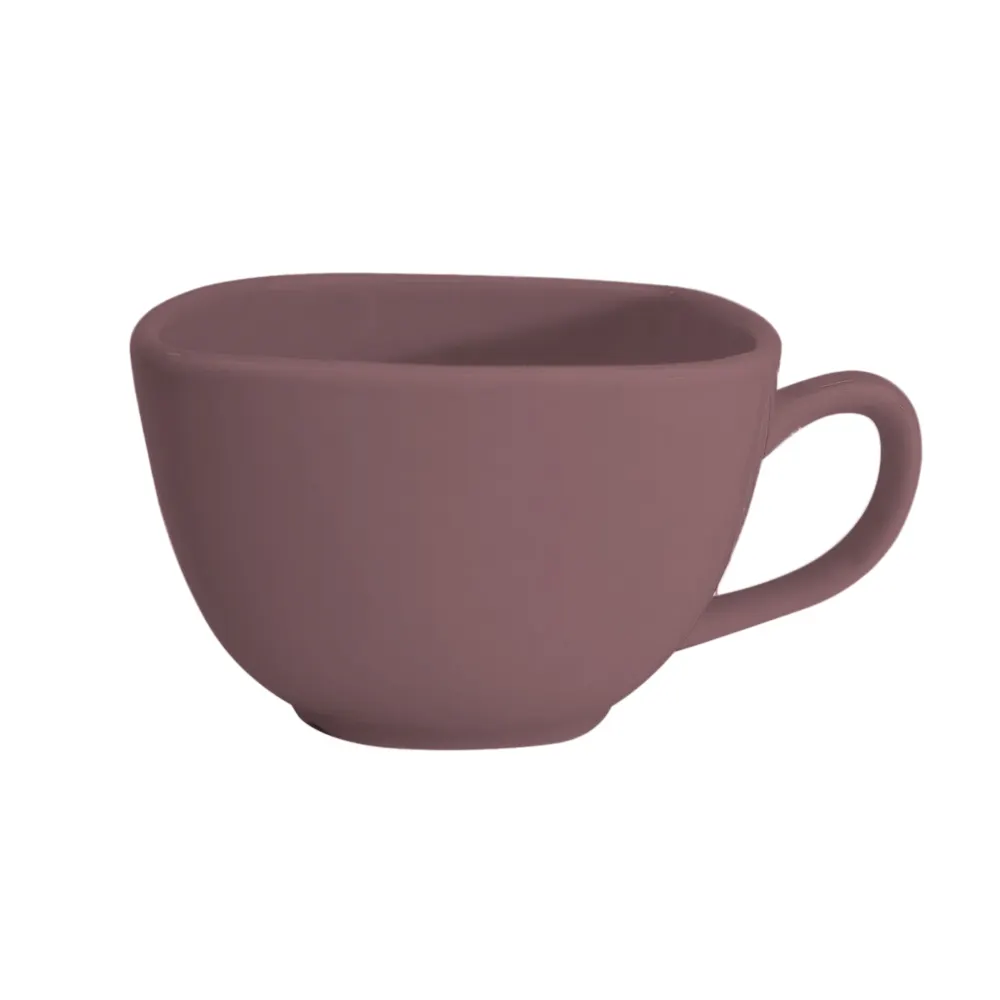 CAC China KC-1-PLM - Arts Plum Ceramic Cup, 8 oz (3.75" x 3.75" x 2.5"), Oven Safe - 1 Dozen