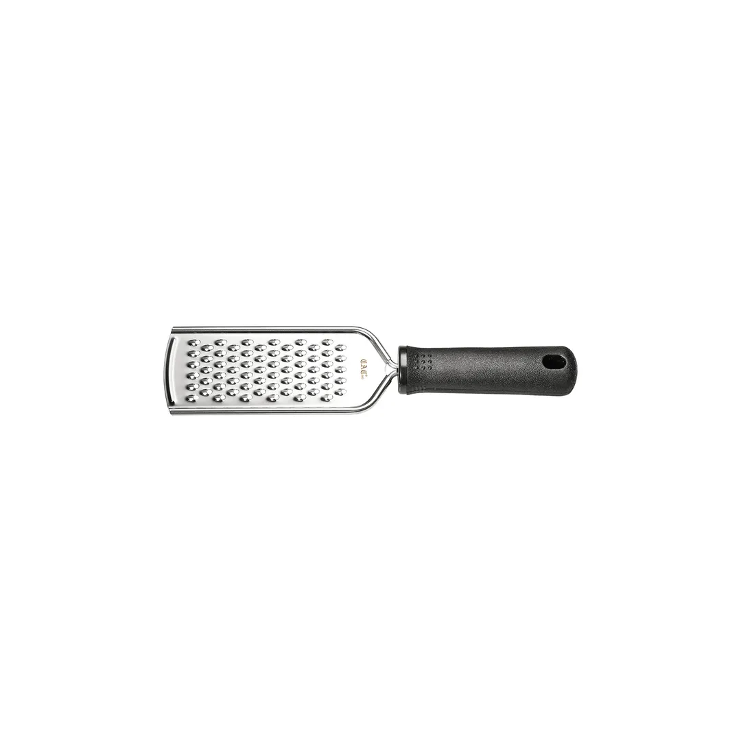 CAC China KTCG-GM09 ComfyGrip Grater, 9-5/8" Black Soft‑Touch Grip, Stainless Steel, Dishwasher Safe