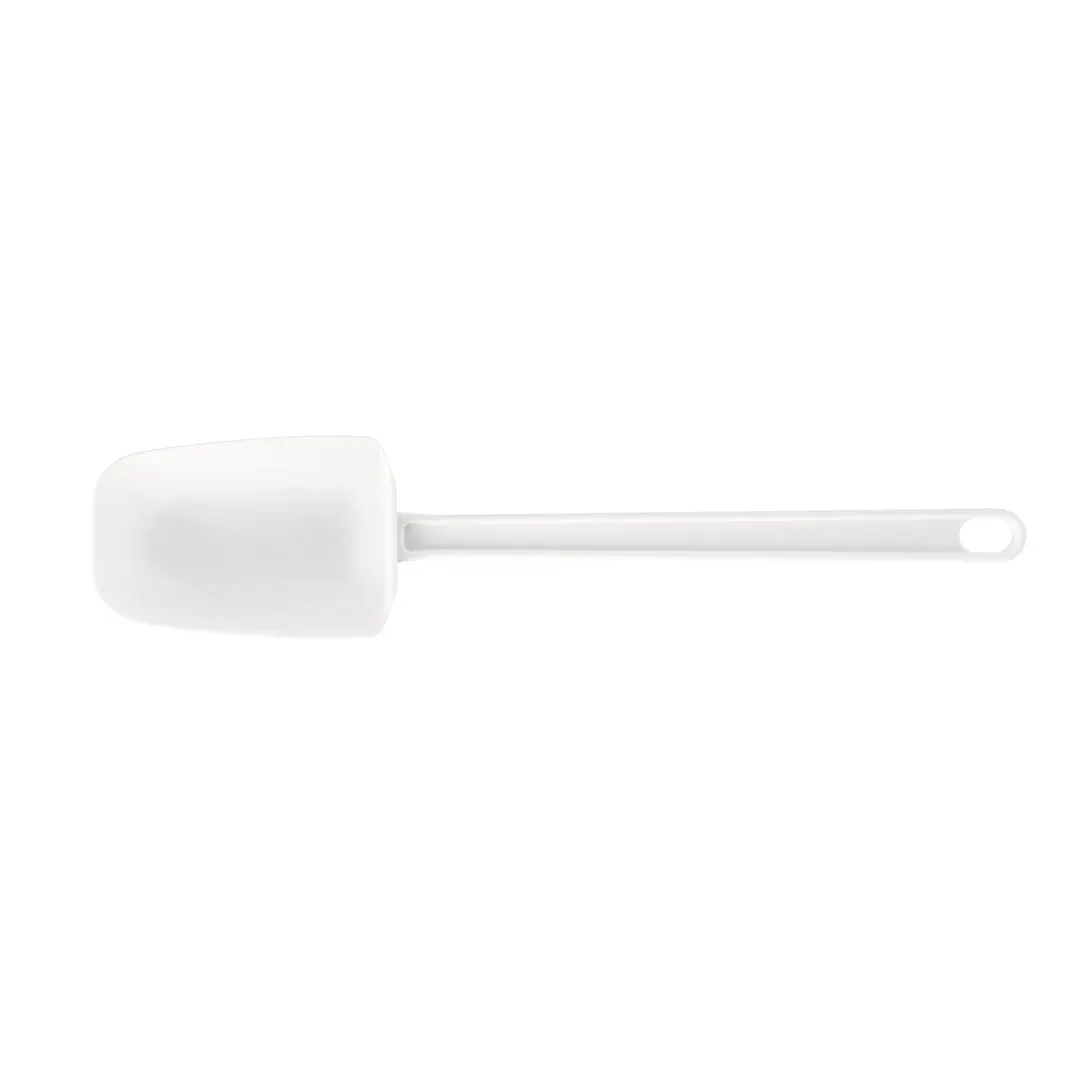 CAC China KUSB-R-14 Commercial Spatula, 14", Rubber Blade, White Handle, BPA Free