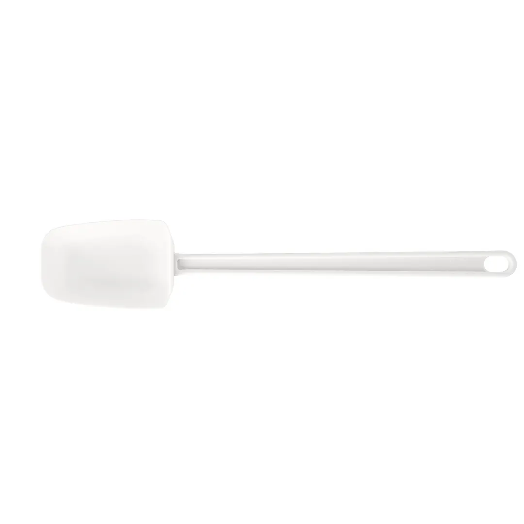 CAC China KUSB-R-16 Commercial Spatula, 16-1/4", Rubber Blade, White Handle, BPA Free