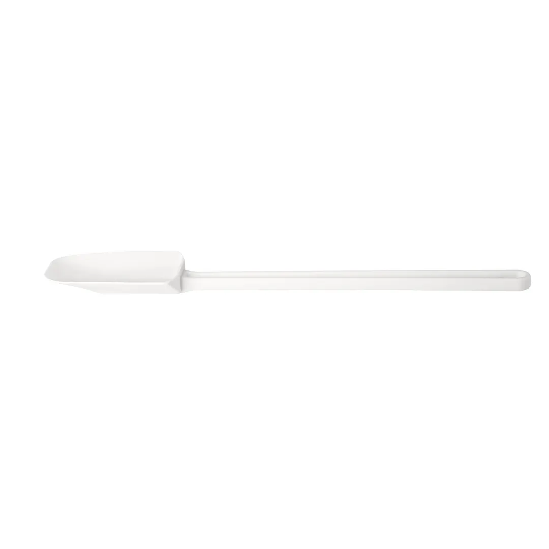 CAC China KUSB-R-16 Commercial Spatula, 16-1/4", Rubber Blade, White Handle, BPA Free