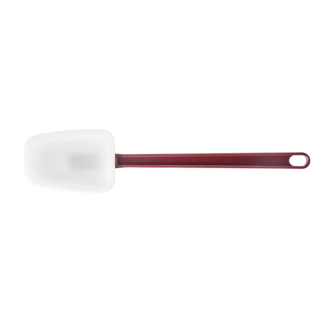 CAC China KUSB-S-14 Commercial Spatula, 14", Silicone Blade, Red Handle, White, BPA Free