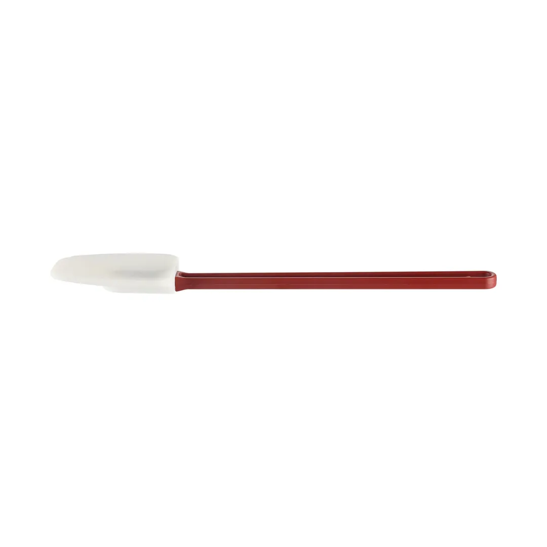 CAC China KUSB-S-16 Commercial Spatula, 16-1/4", Silicone Blade, Red Handle, White, BPA Free