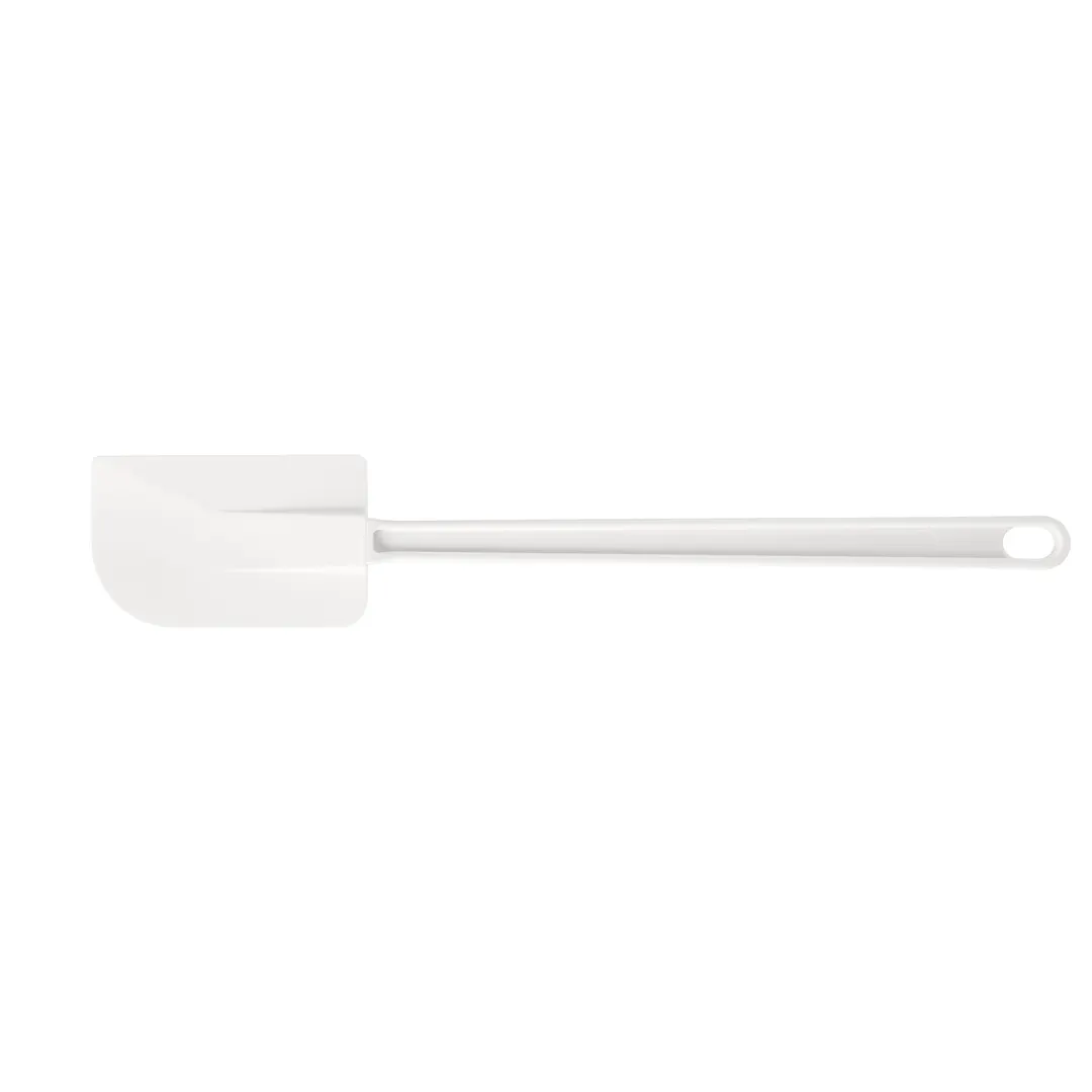 CAC China KUSF-R-16 Commercial Spatula, 16-1/4", Rubber Blade, White Handle, BPA Free