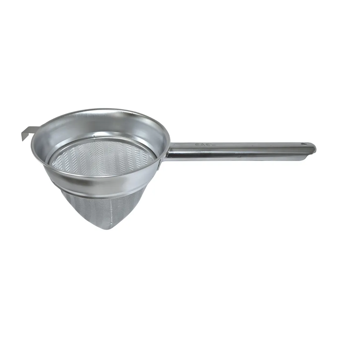 CAC China KUSN-10 Bouillon Chinois Strainer, 10", Extra Fine Mesh, Stainless Steel