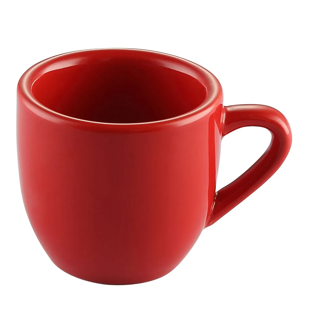 CAC China LV-35-R After Dinner Cup, 3.5 oz 2.5" Dia x 2.5" H Stoneware Red, Dishwasher Safe - 1 Dozen