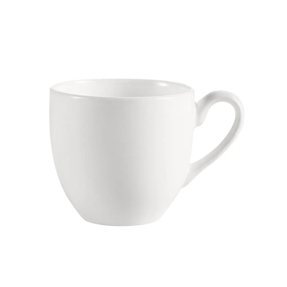 CAC China MAJ-35 Demitasse Cup, 3.5 oz (2.5" Dia x 2.5" H), Bone White China, Microwave Safe - 1 Dozen