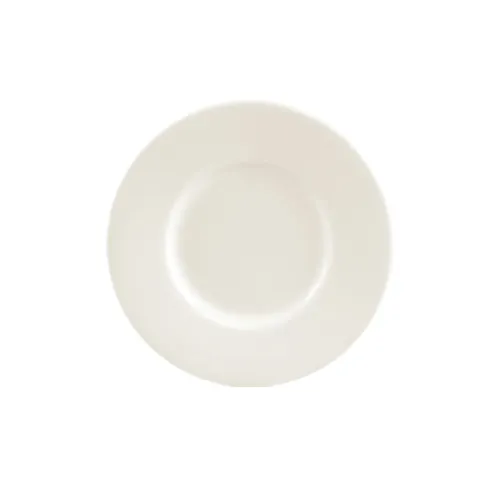 CAC China MAJ-55 Majesty Saucer, 5.5"-5.99" Round Bone White China, Oven Microwave Safe - 1 Dozen