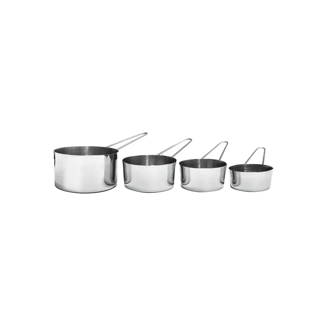 CAC China MC1S-4SET Measuring Cup, 4-Piece set, Wire Handle, Stainless Steel - Set