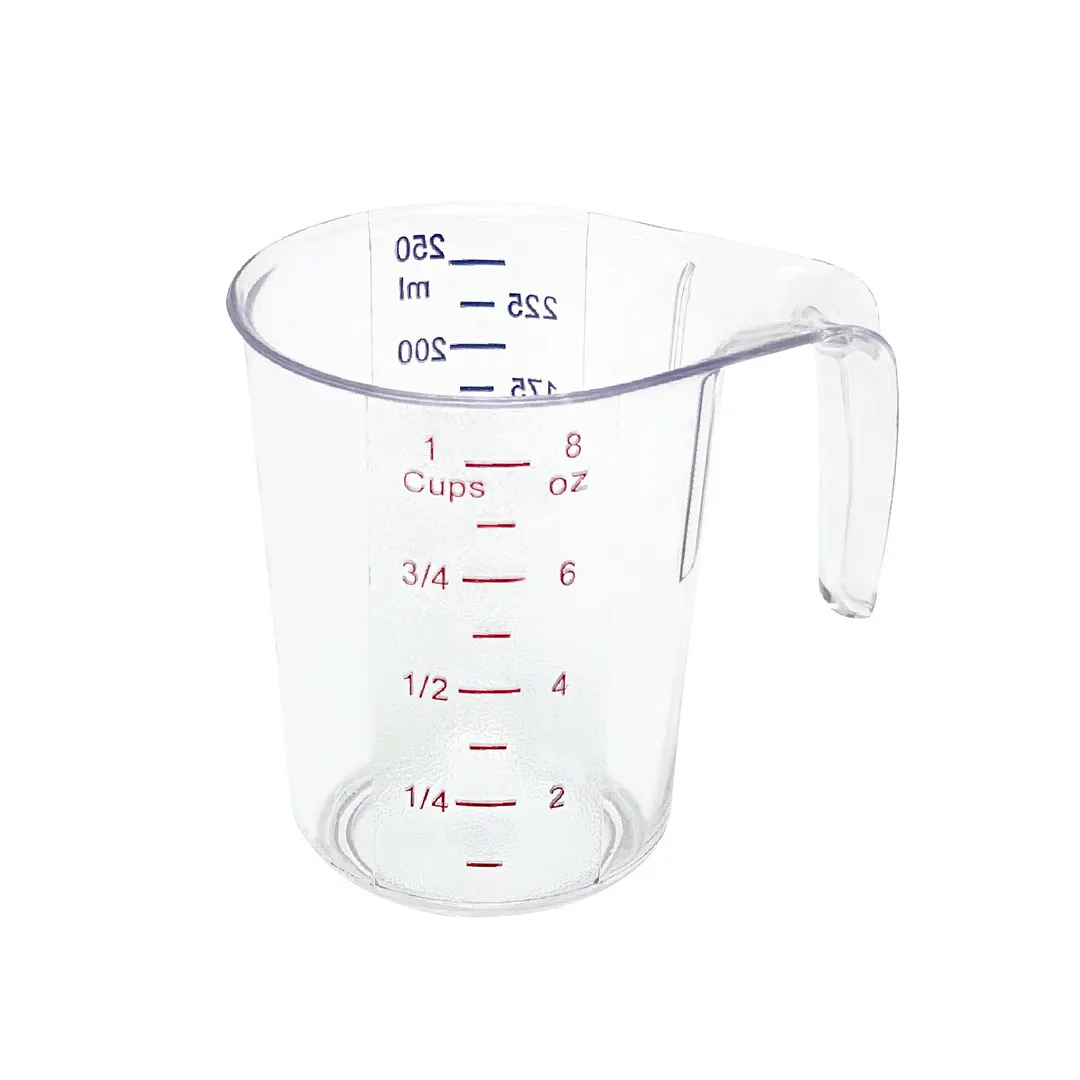 CAC China MCBK-25 Measuring Cup, 1 Cup/250mL, Polycarbonate, Dual Color Gradations