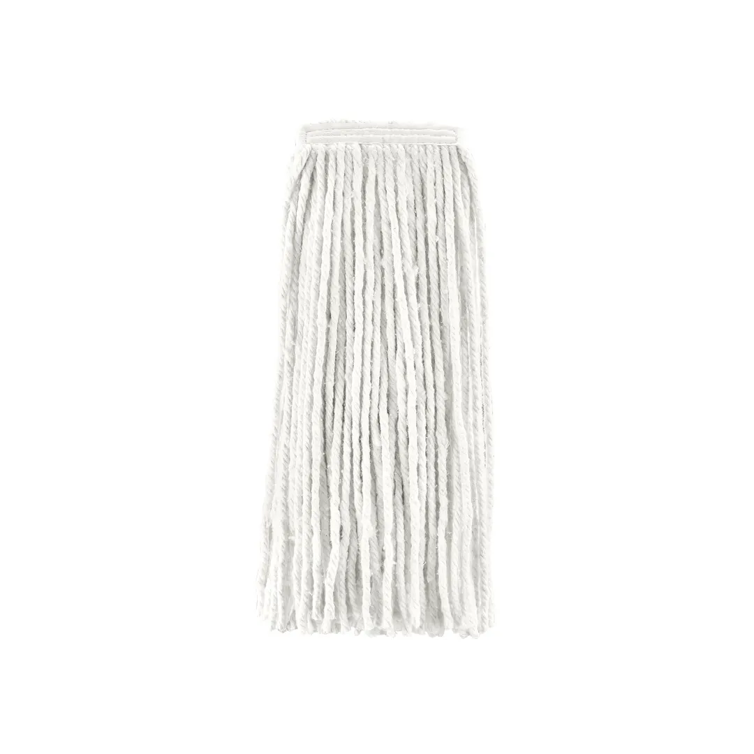 CAC China MHD1-24WT Wet Mop Head - 24 Oz Capacity, 1"¼ Band, 4‑Ply Poly‑Cotton Yarn, White