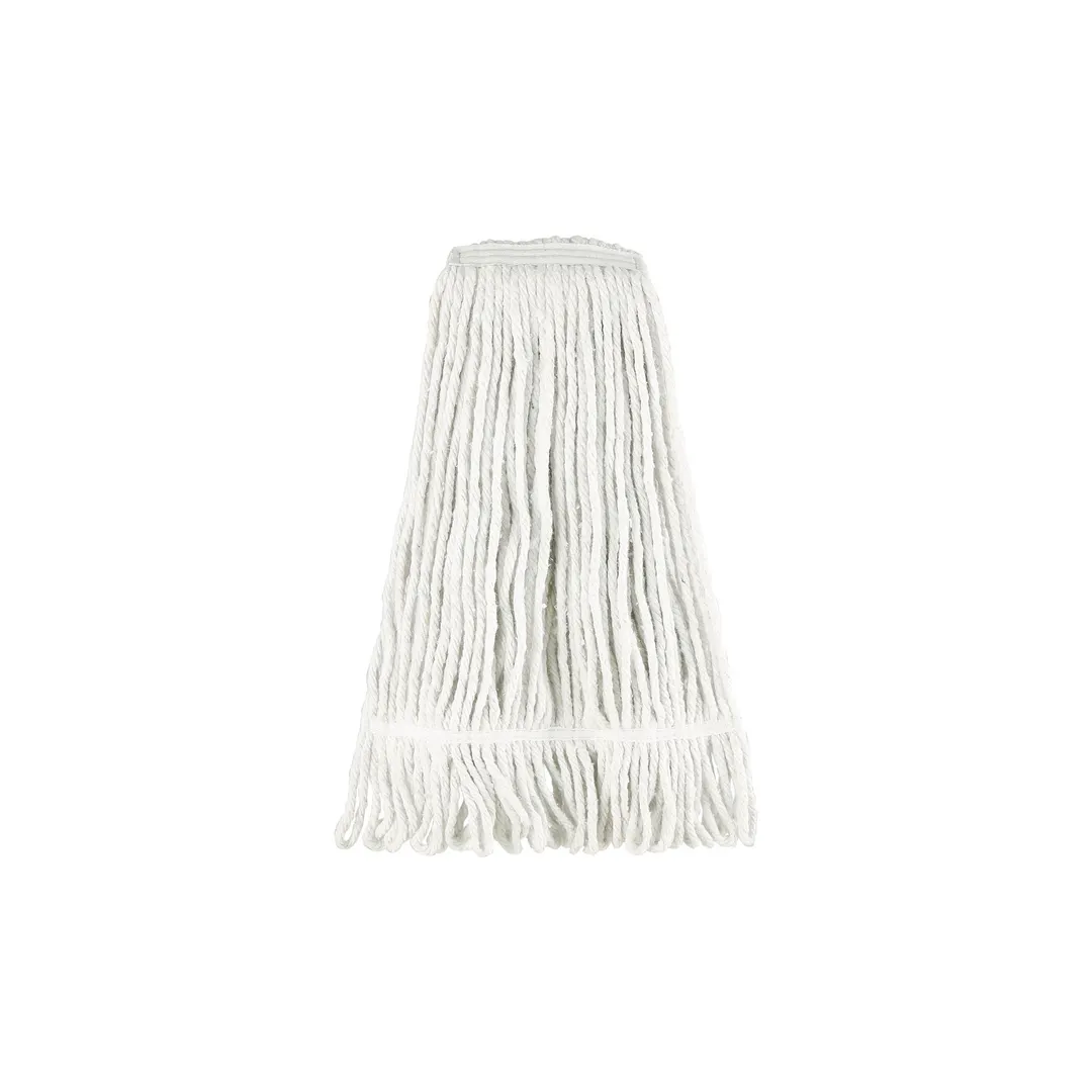 CAC China MHD2-24WT Wet Mop Head - 24 Oz, 1‑1/4" Loop Band, 4‑Ply Poly‑Cotton Yarn, White