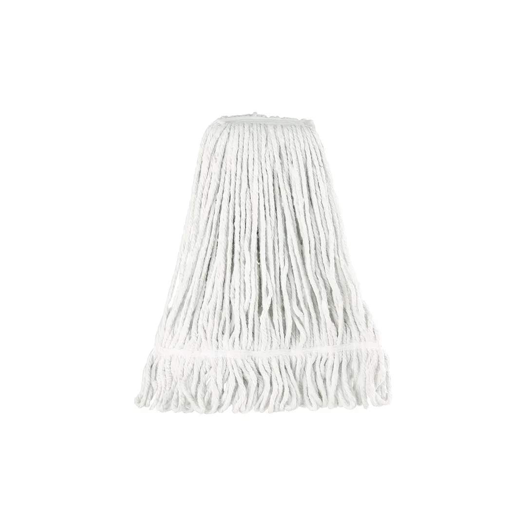 CAC China MHD2-32WT Wet Mop Head - 32 oz, 1‑1/4" Band, 4‑Ply Poly‑Cotton Yarn, White Loop End