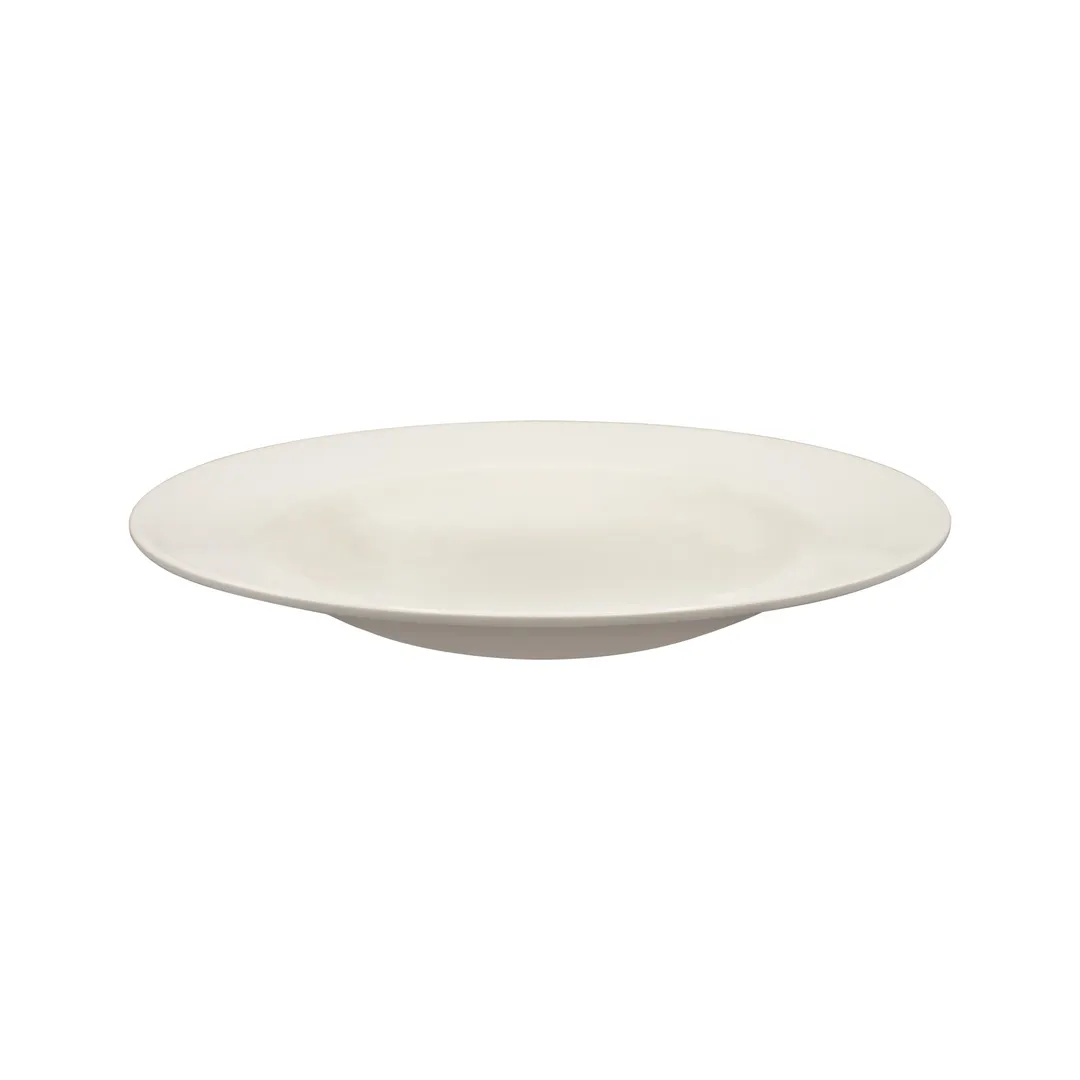 CAC China MLDRE-120 Dwight Pasta Bowl, 22oz (3/4 Qt) Melamine, Black/Cherry, 12"x12"x1.75", 1 Dozen