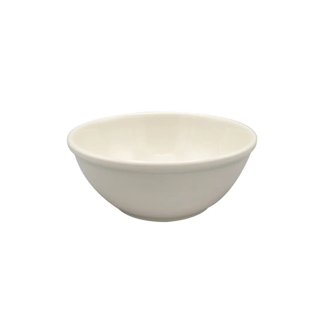 CAC China MLDRE-15 - Melamine Bowl, 5.625" W x 5.625" D x 2" H, Black/Cherry, 3/4 Qt - 1 Dozen