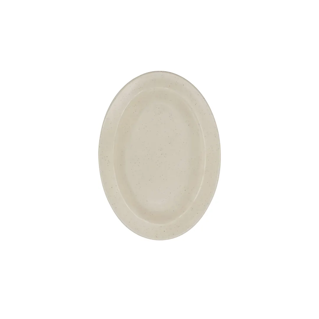 CAC China MLJSP-13 Jasper Oval Platter, 11.5" W x 8.25" D x 1" H, Melamine, Black Cherry - 1 Dozen