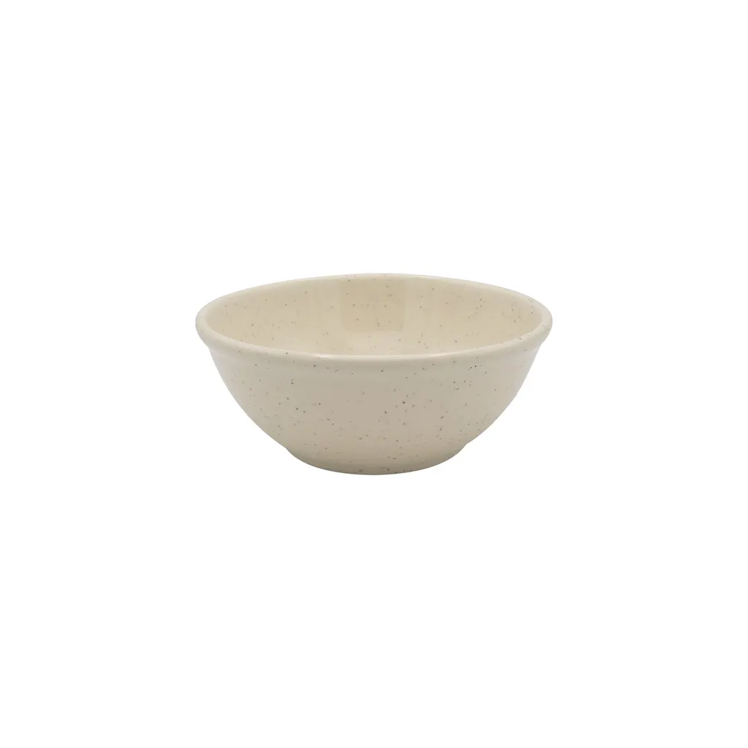 CAC China MLJSP-15 Nappie Bowl 5.625"W x 5.625"D x 2"H 12.5oz (3/4 Qt) Black/Cherry - 1 Dozen