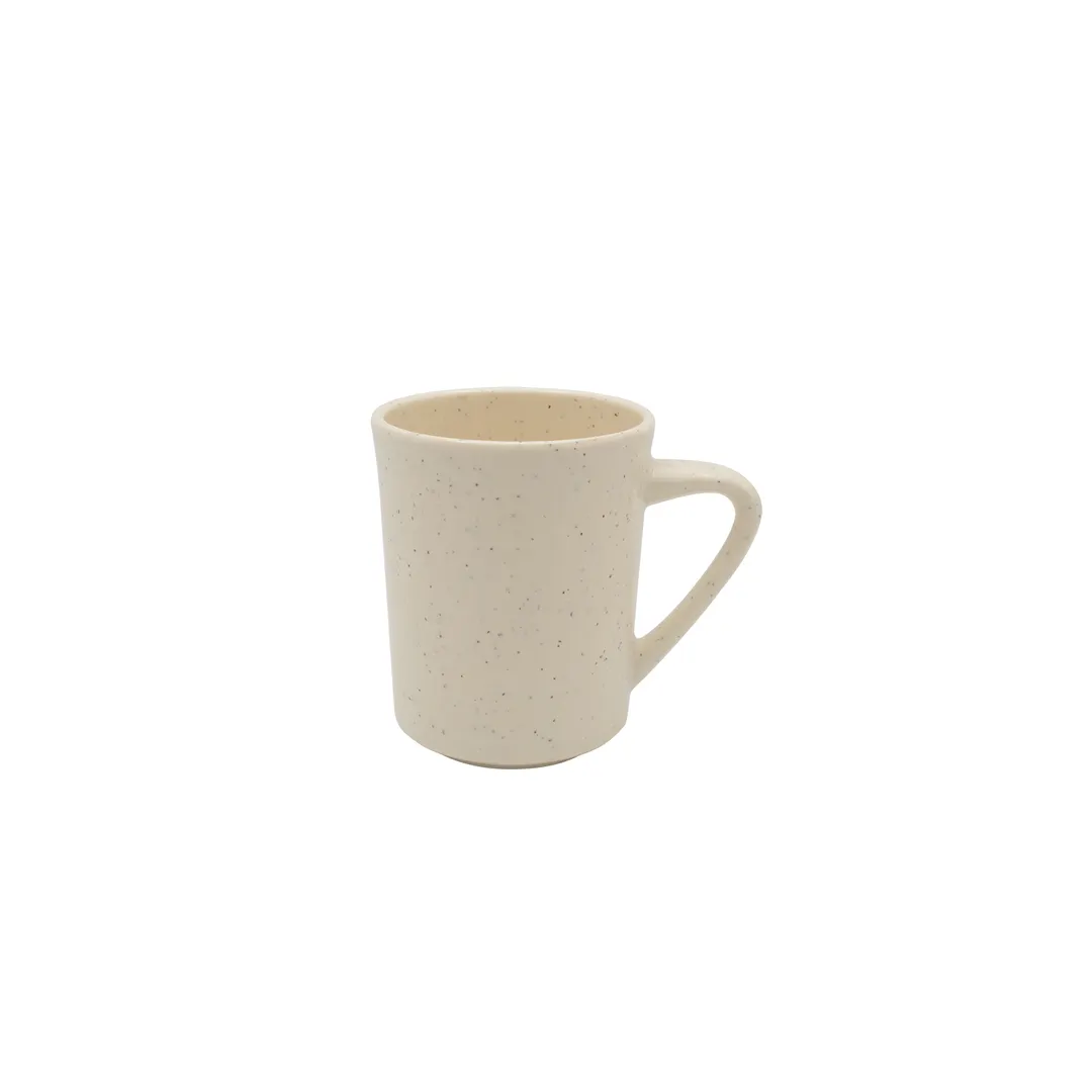 CAC China MLJSP-SI8 Jasper Sierra Mug, 8 Oz, 3"W x 3"D x 3.5"H, Melamine, Black/Cherry - 1 Dozen