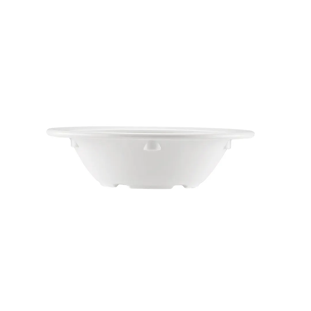 CAC China MLNC-11 Maxwell Fruit Dish, 5 oz (4‑3/4" Dia.), White Melamine, Dishwasher Safe - 1 Dozen