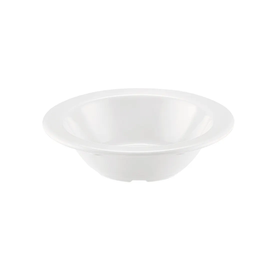 CAC China MLNC-11 Maxwell Fruit Dish, 5 oz (4‑3/4" Dia.), White Melamine, Dishwasher Safe - 1 Dozen