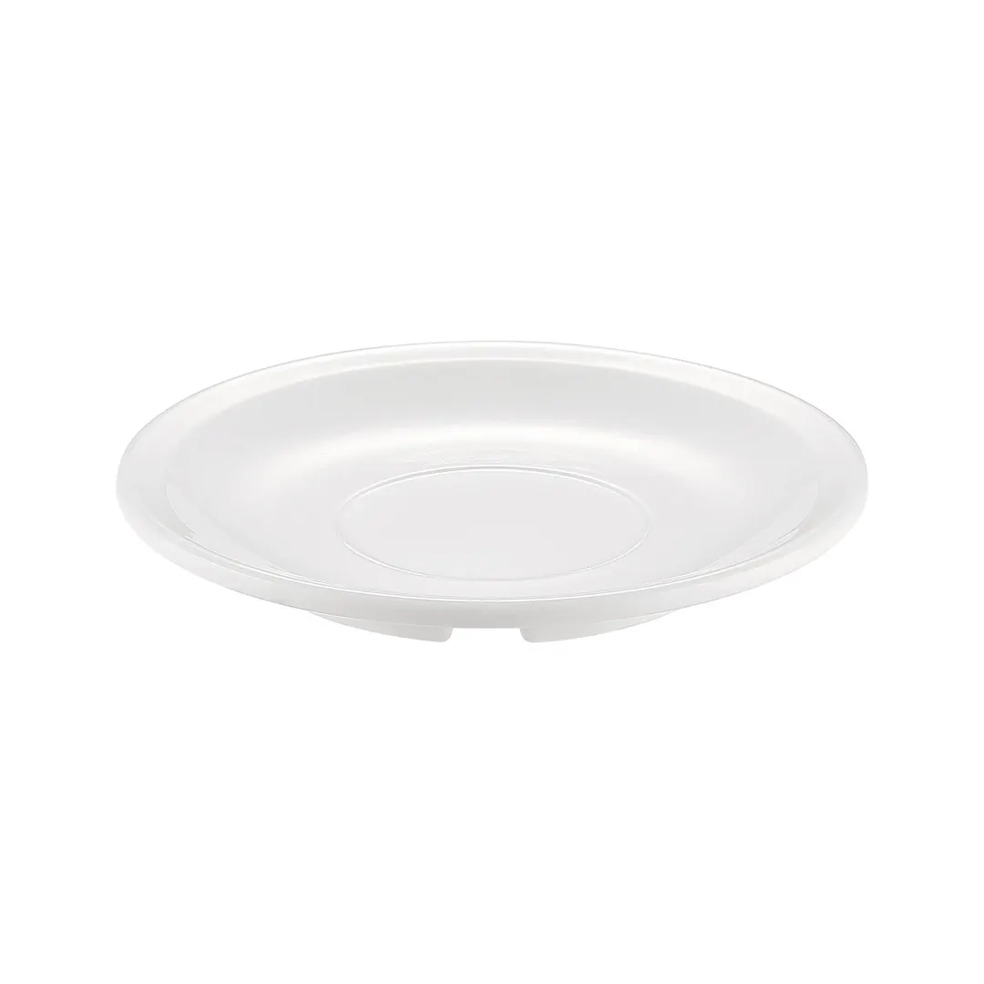 CAC China MLNC-2 Maxwell Saucer, 5" White Melamine, Break‑Resistant, Dishwasher Safe - 1 Dozen