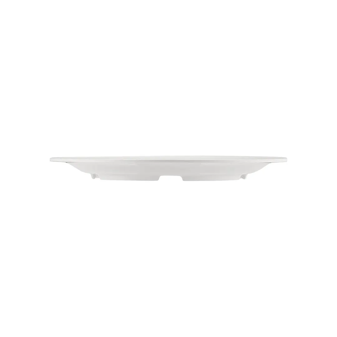CAC China MLNC-7 Maxwell Plate, 6¼" Round Narrow Rim, White Melamine Dishwasher Safe - 1 Dozen