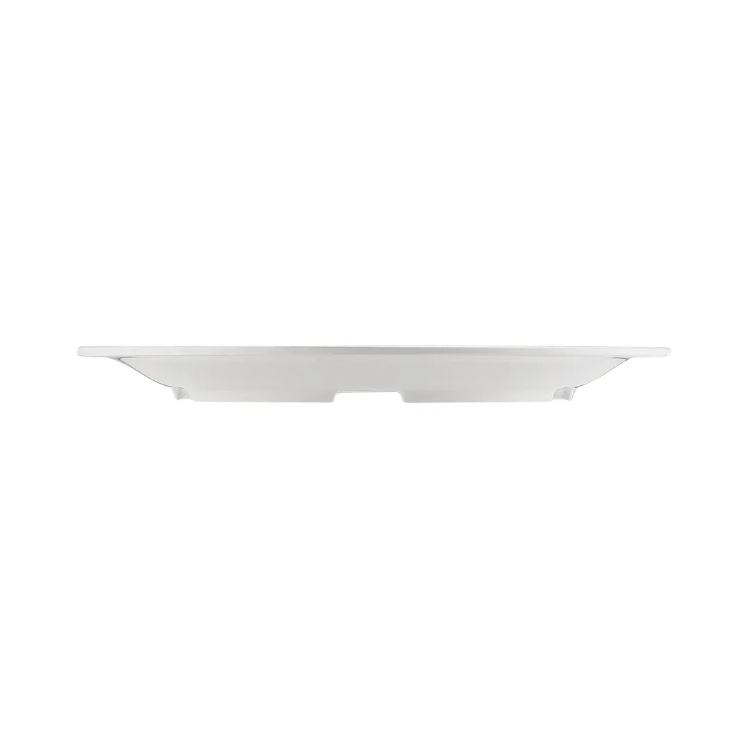 CAC China MLNC-8 Maxwell Plate, 9" Round Narrow Rim, White Melamine, Dishwasher Safe - 1 Dozen