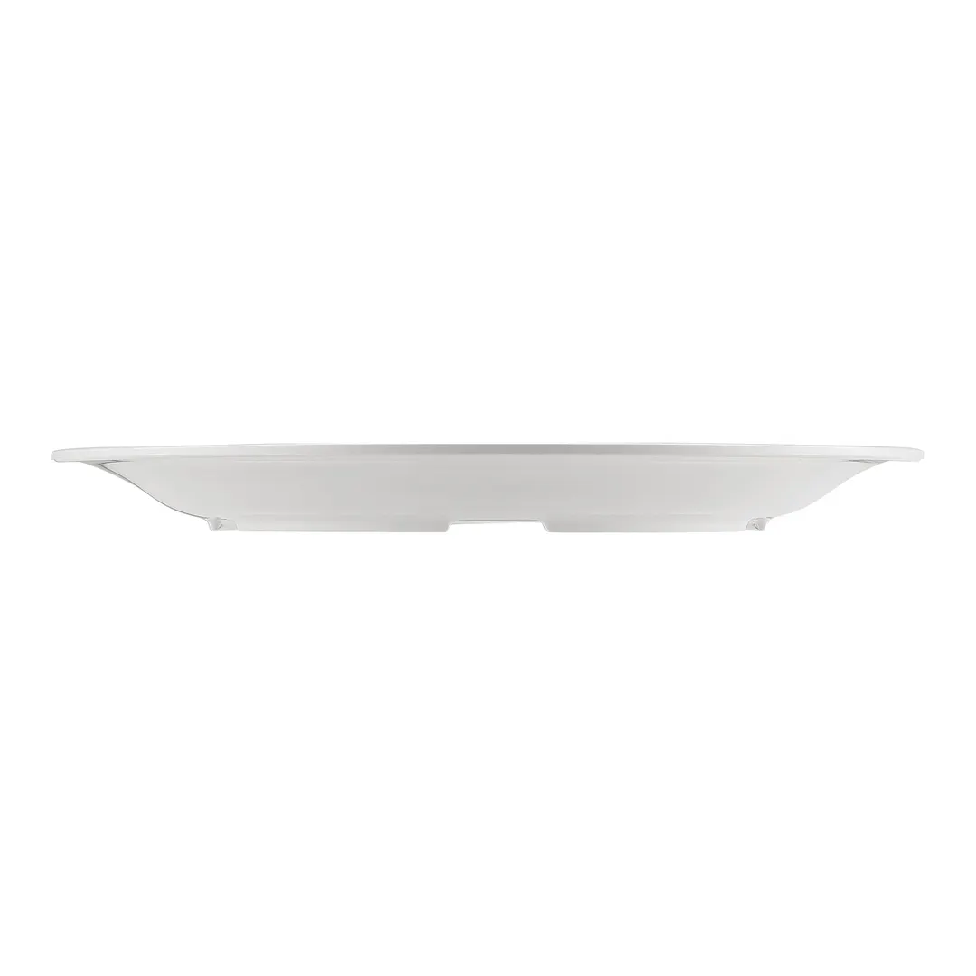 CAC China MLNC-9 Maxwell Plate, 9.75" Round Narrow Rim, White Melamine, Dishwasher Safe - 1 Dozen