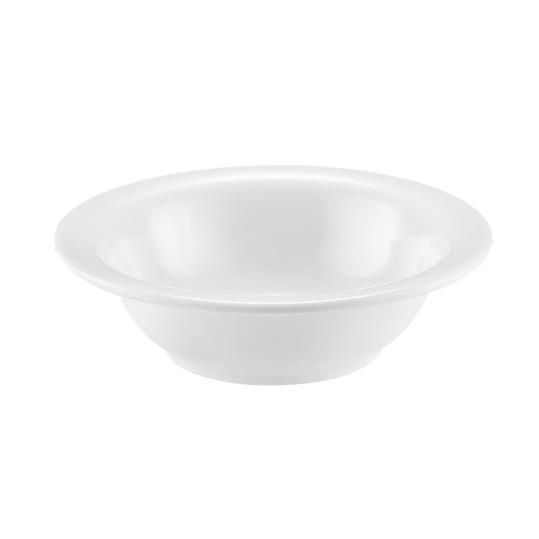 CAC China MLRN-10 Grapefruit Dish, 13 oz (6-5/8″) White Melamine Bowl, Dishwasher Safe - 1 Dozen