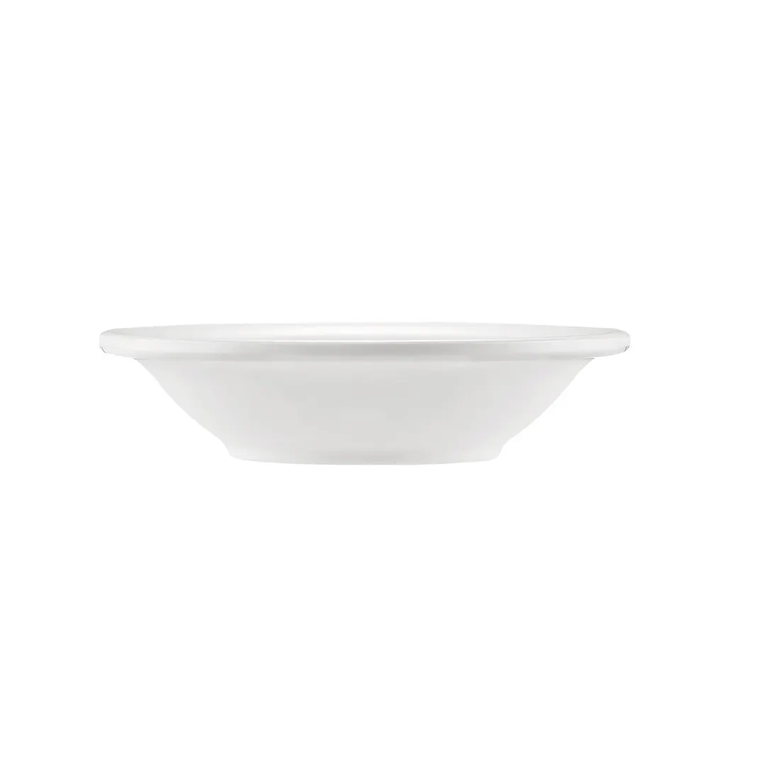 CAC China MLRN-11 Maxwell Fruit Dish, 5 oz (4‑7/8" Dia.), White Melamine, Dishwasher Safe - 1 Dozen