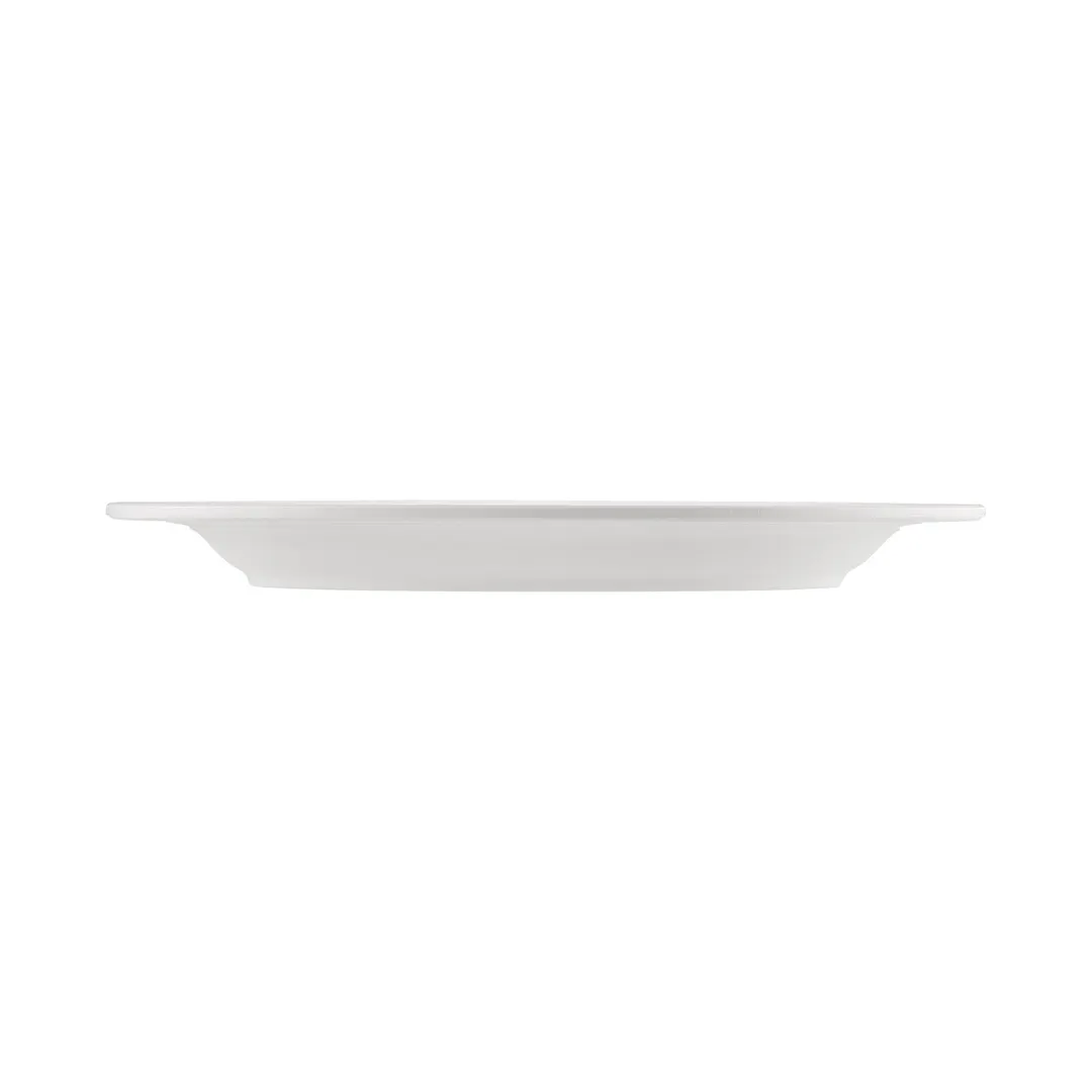 CAC China MLRN-13 Oval Platter, 11½" L x 8¼" W, White Melamine, Dishwasher Safe - 1 Dozen