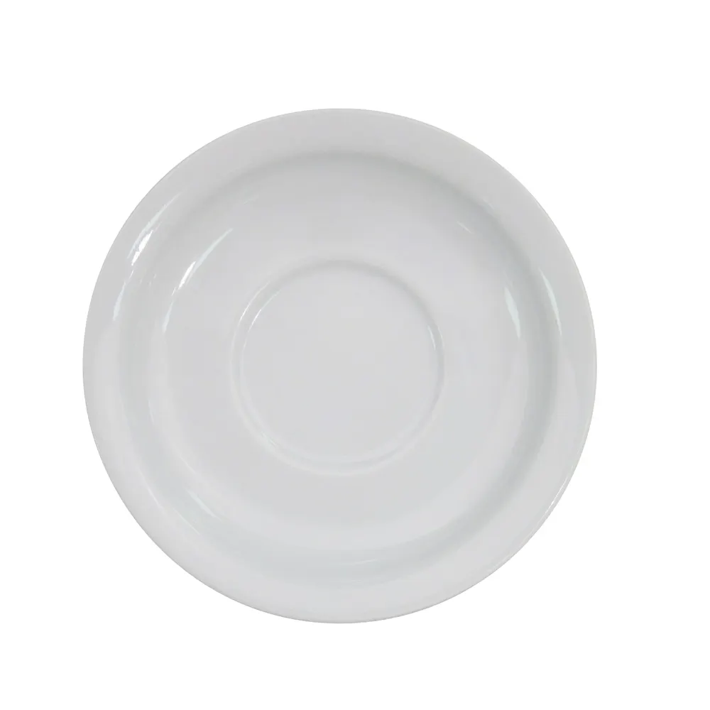 CAC China NCN-2 Clinton Saucer, 5-5/8" Dia x 3/4" H, Porcelain, Dishwasher Safe - 1 Dozen