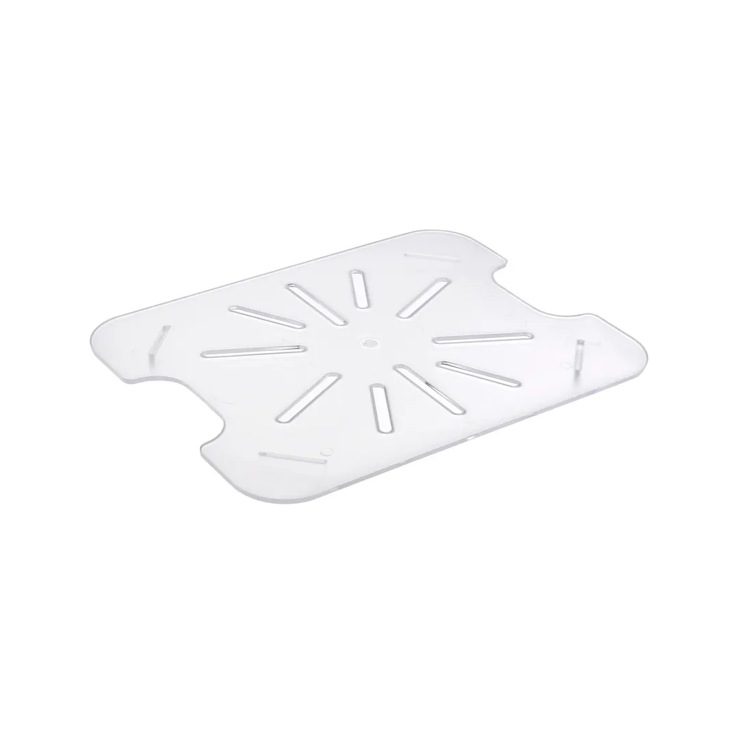 CAC China PCDS-H Half-Size Food Pan Drain Shelf, Polycarbonate, Clear, NSF, Shatter-Resistant