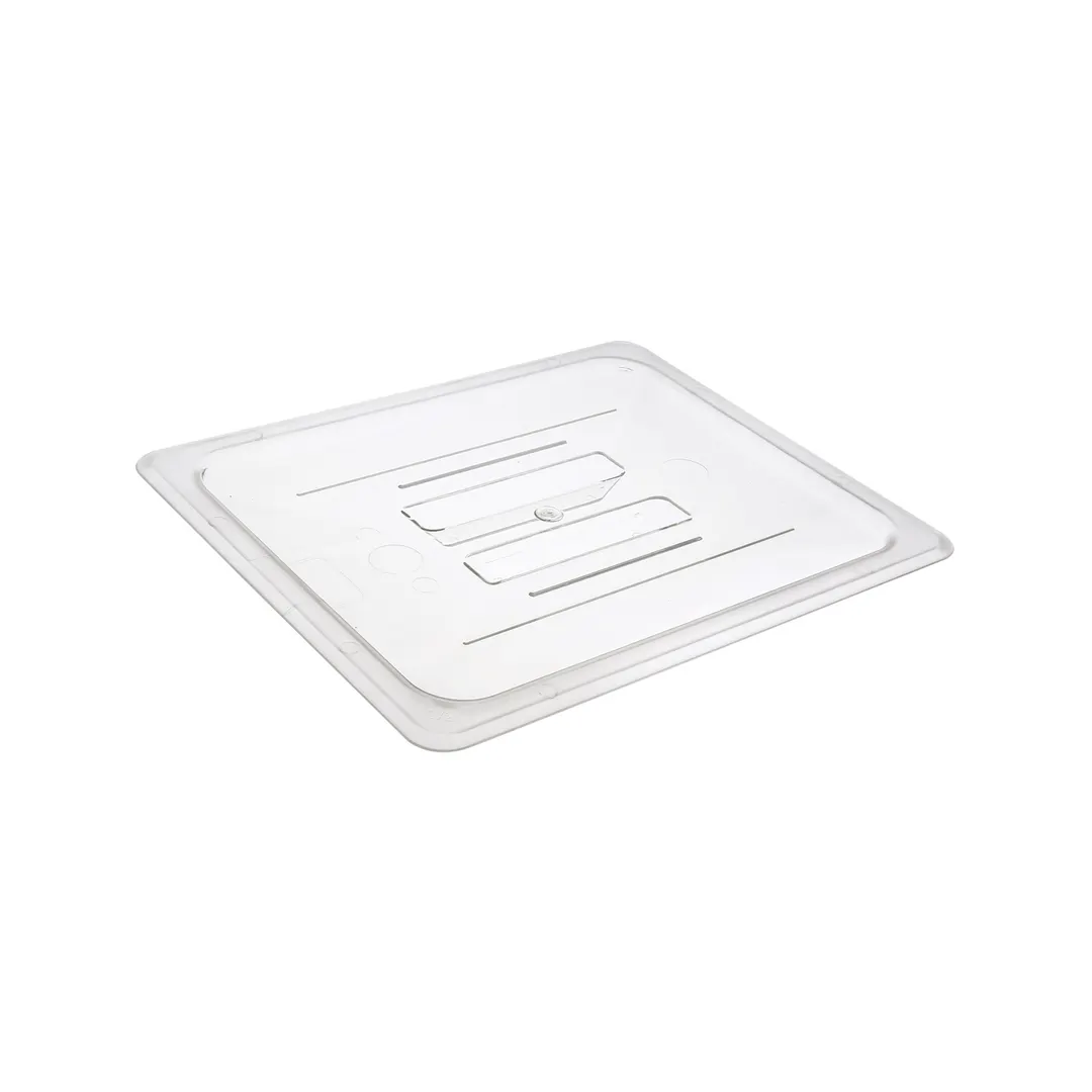 CAC China PCSD-HC Half-Size Clear Polycarbonate Food Pan Cover, Shatter & Scratch Resistant, NSF