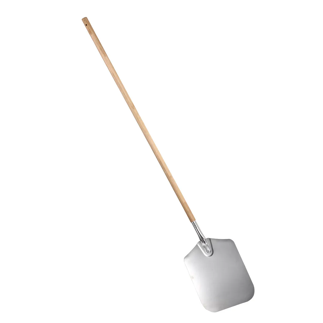 CAC China PPLA-1214E Pizza Peel, 12"W x 14"D, Aluminum Blade with Wooden Handle