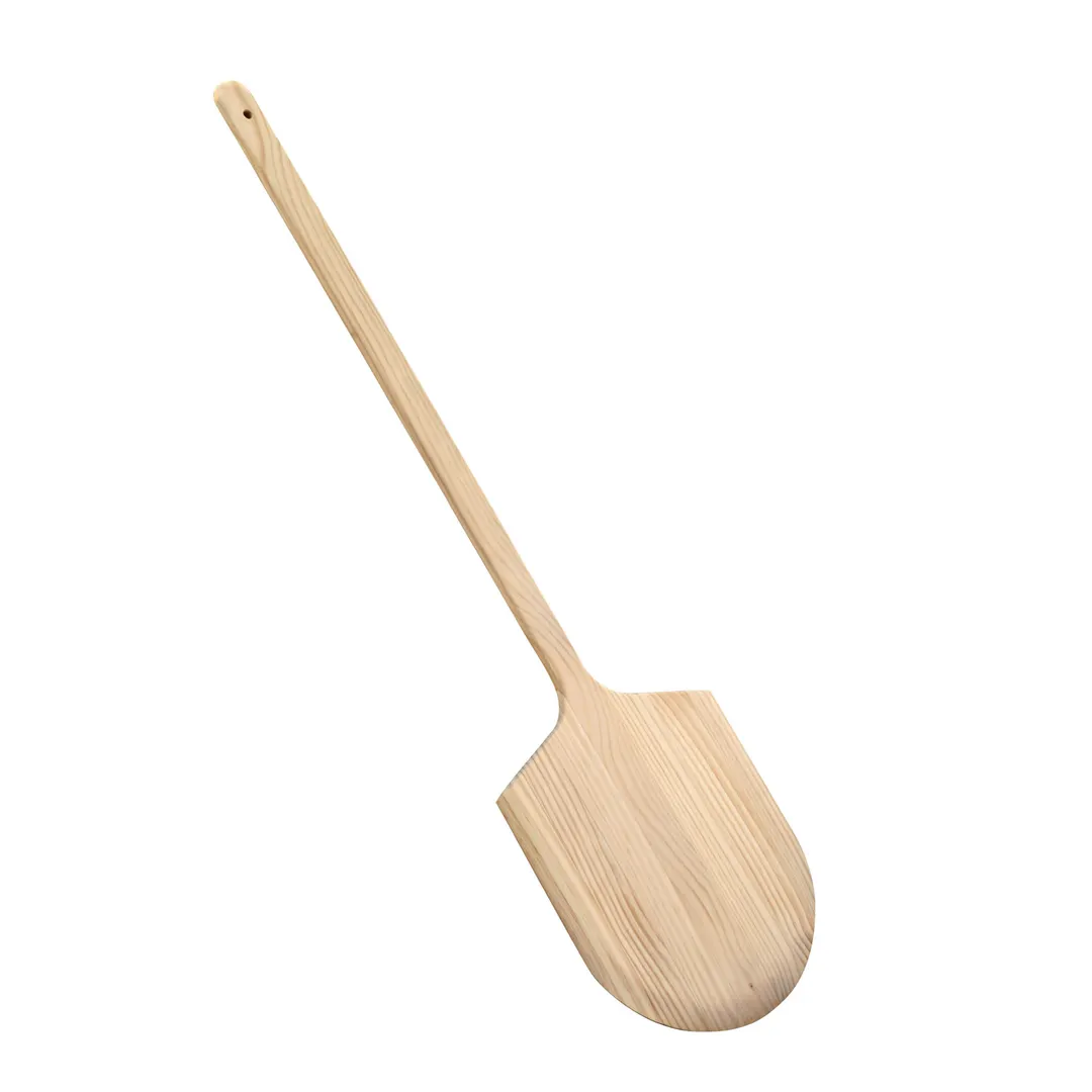 CAC China PPLW-1415D Pizza Peel, 42"W, 14"x15", Wooden Handle, Stainless Steel Blade