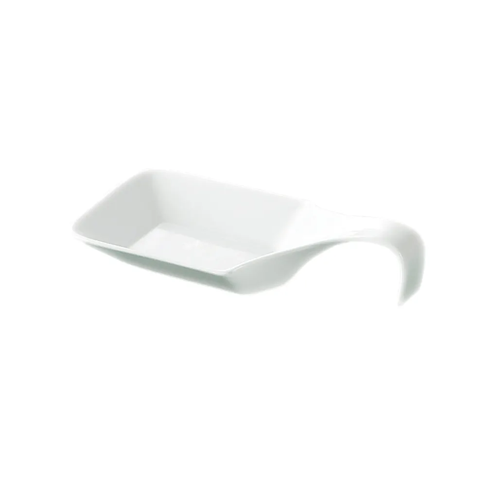 CAC China PTS-45 - Soup Spoon, 5.5 oz, 7" x 3.25" x 1", Porcelain White, Dishwasher Safe - 1 Dozen