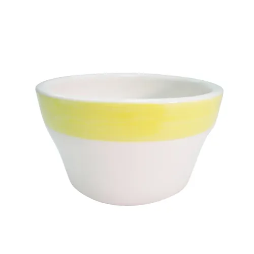 CAC China R-4-Y Bouillon Cup, 7-1/4 oz, 4" Dia x 2-1/2" H, Stoneware, Yellow, Safe - 1 Dozen