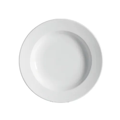 CAC China RCN-110 Clinton Pasta Bowl, 22 oz 11" Dia × 1‑¾" H White Porcelain Safe - 1 Dozen